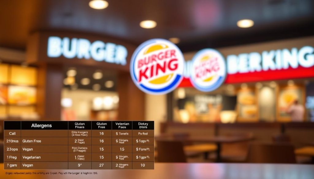 Burger King Allergen Information and Dietary Options