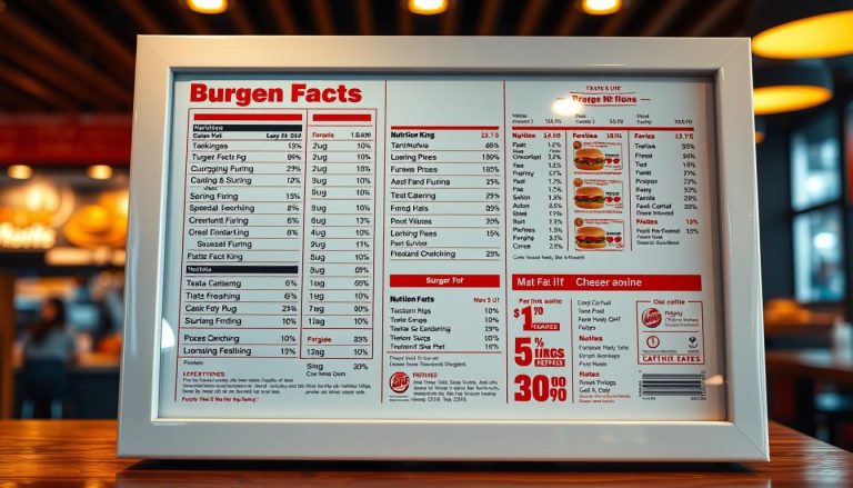 Burger King Menu Nutrition