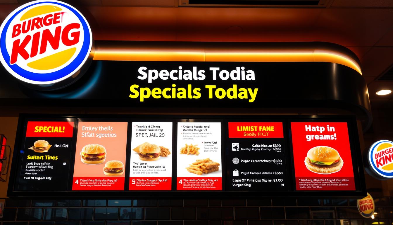 Burger King Specials Today Menu