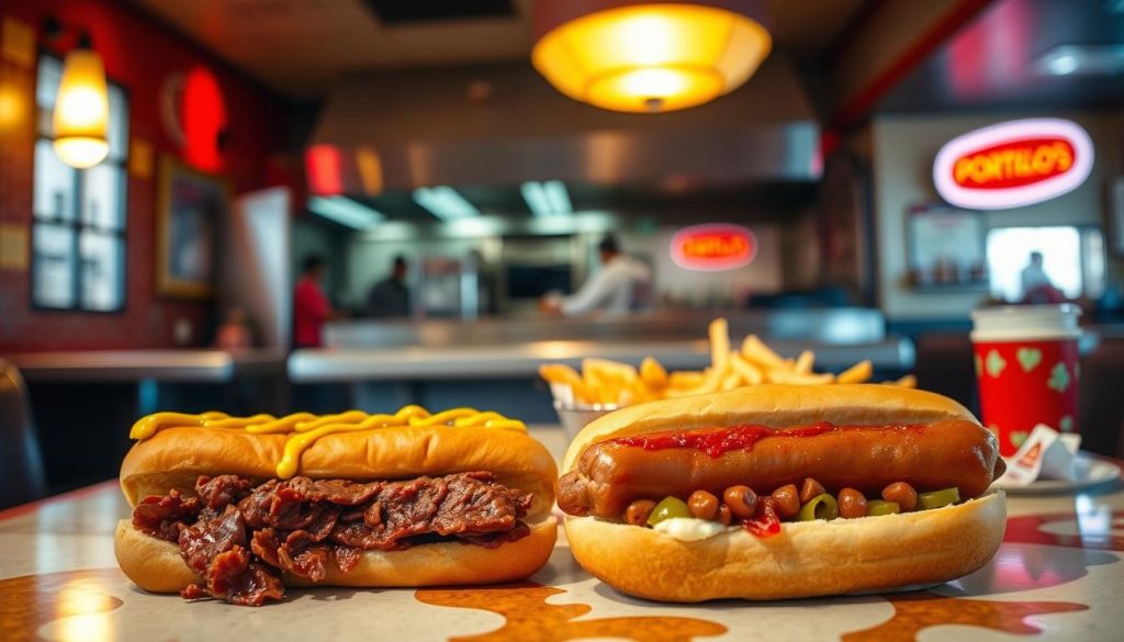 sandwiches at Portillo's