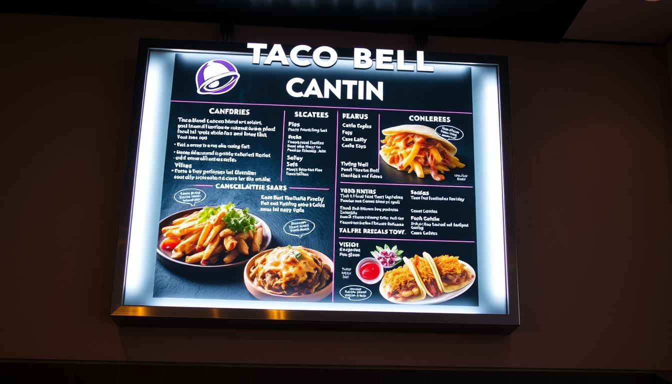 taco bell cantina menu