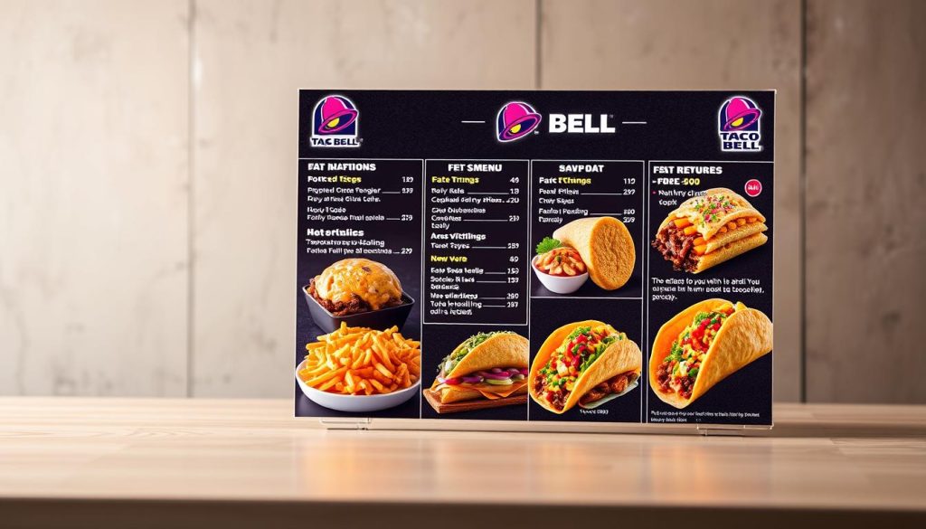 taco bell menu calories